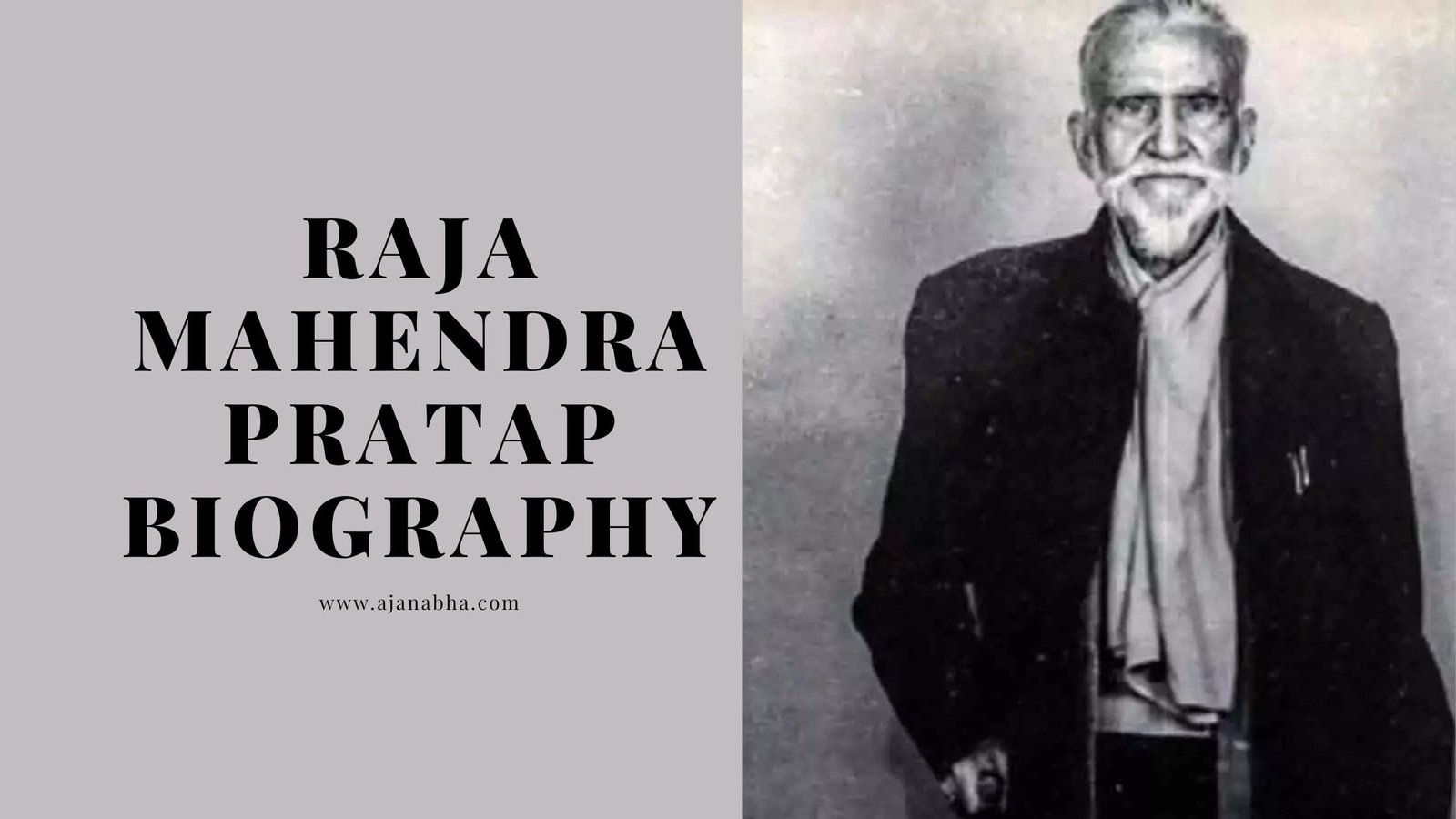 Raja Mahendra Pratap Singh Biography