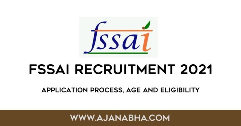 Fssai Recruitment 2021